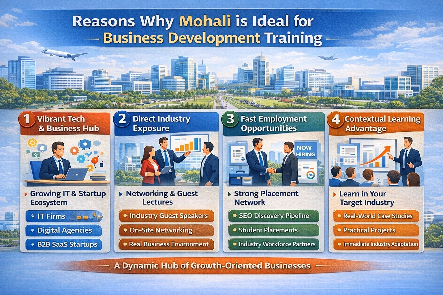 Reasons Why Mohali would be a good place to receive Business Development Training