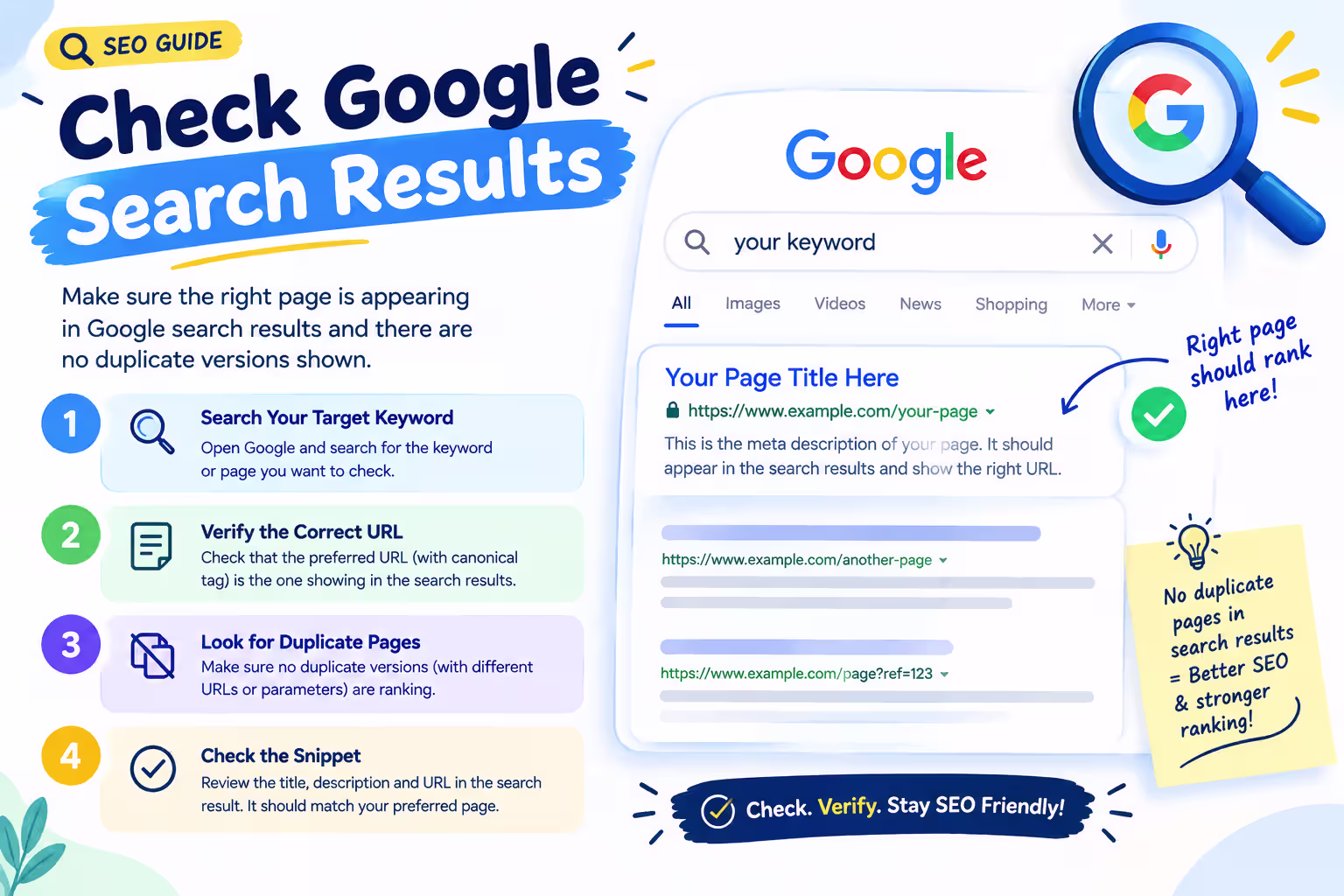 1. Check Google Search Results