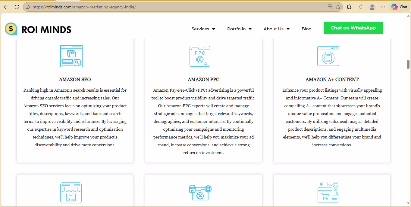 ROI Minds Amazon PPC advertising agency in India