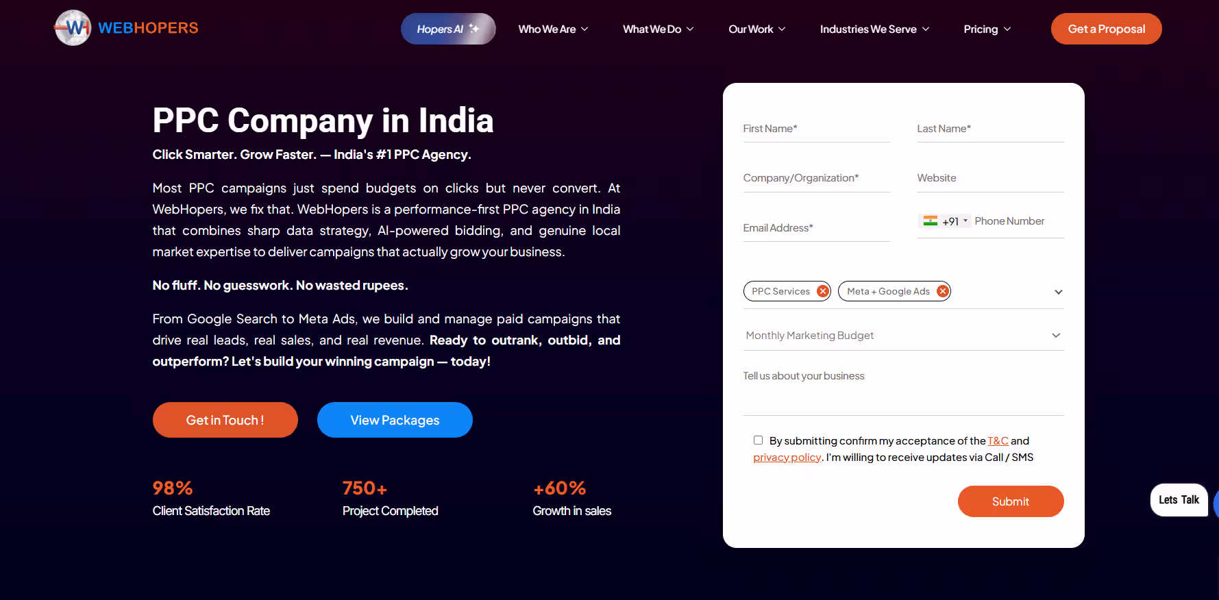 WebHopers Amazon PPC services in Punjab India
