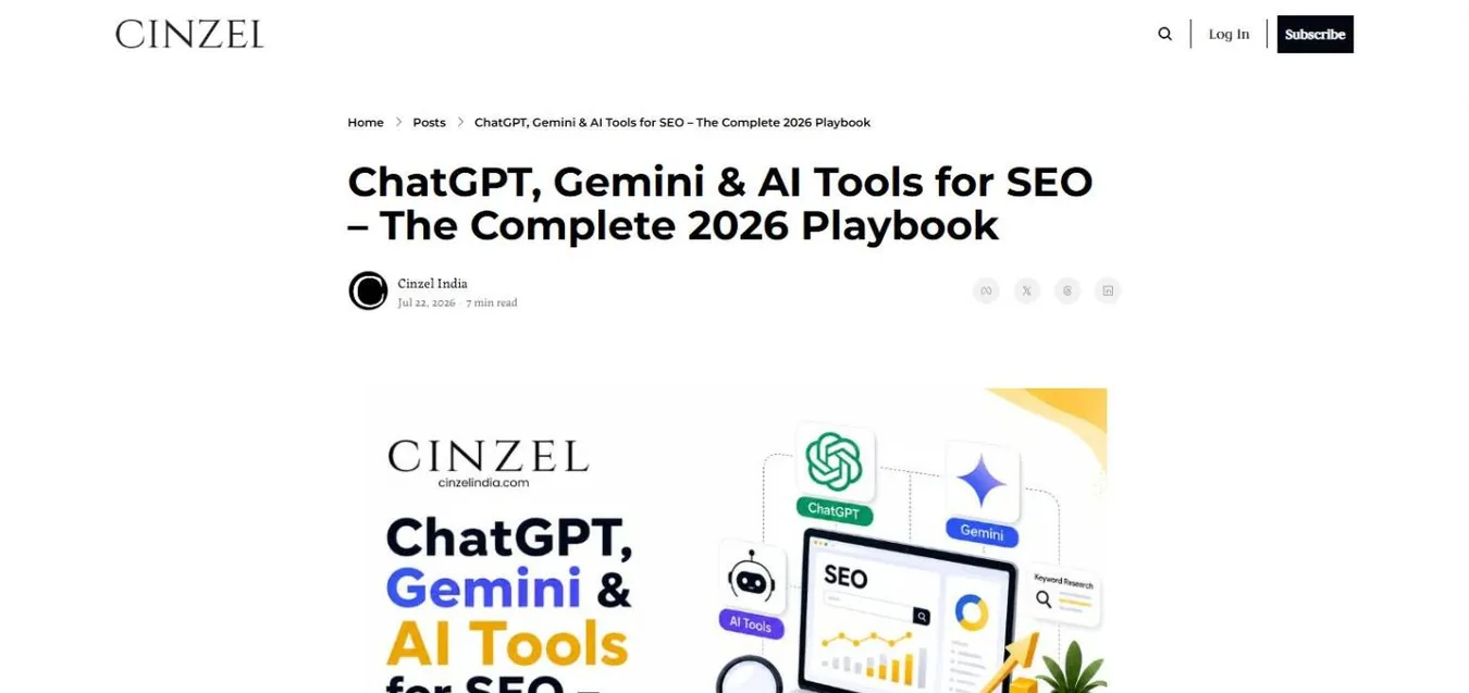 Cinzel India ChatGPT SEO