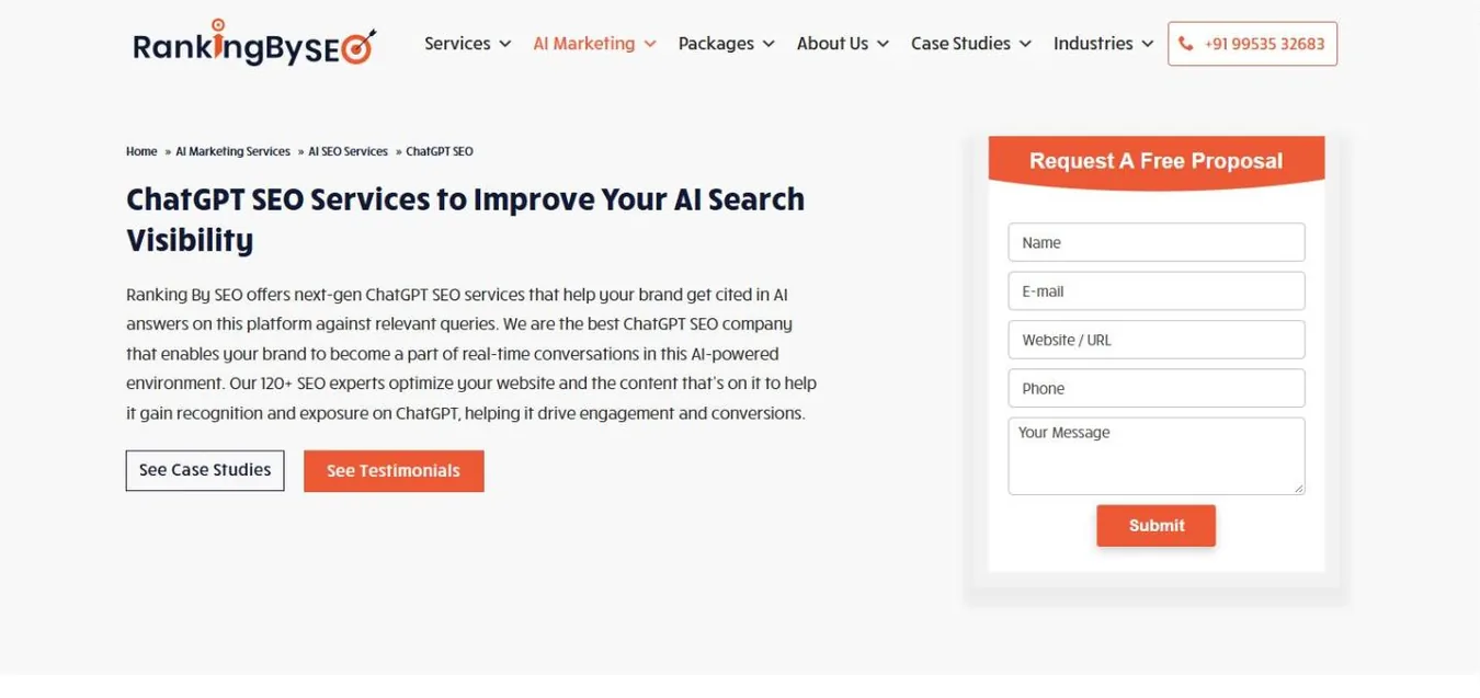 Ranking By SEO ChatGPT SEO services