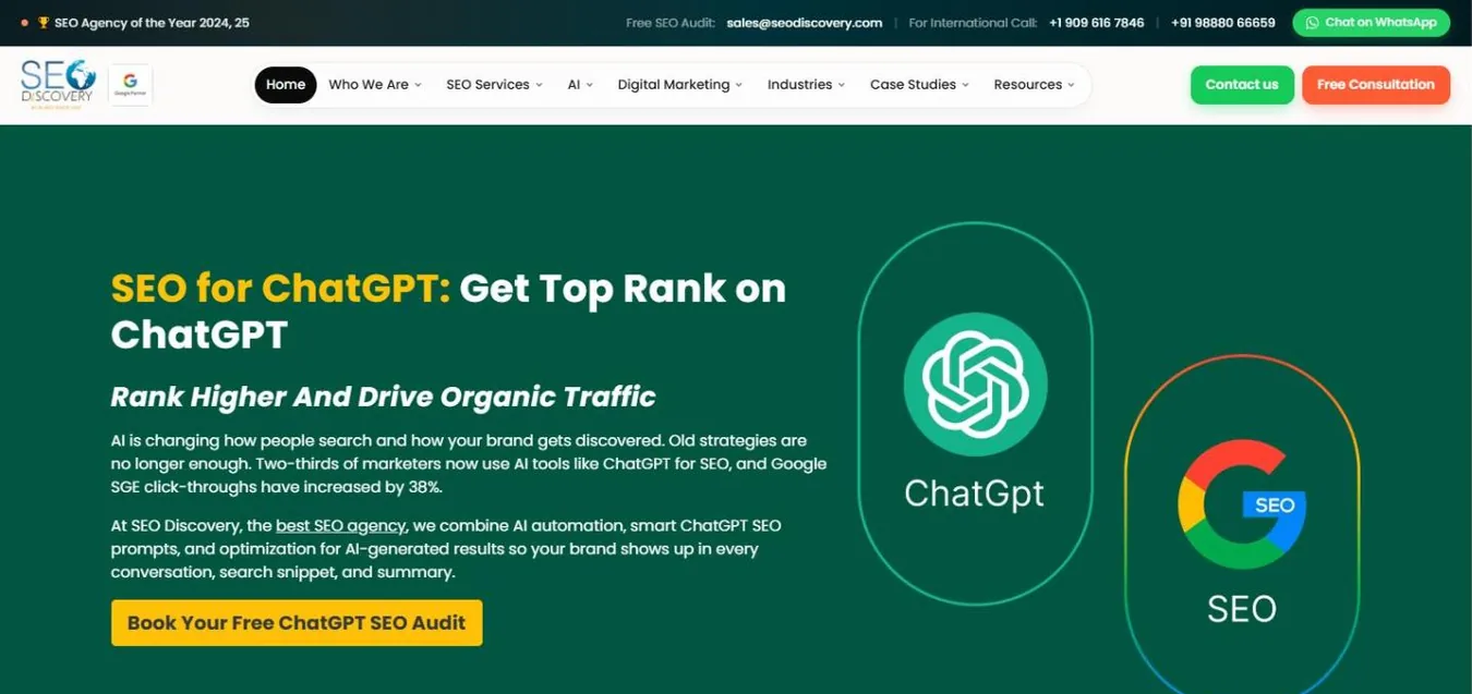 SEO Discovery ChatGPT SEO services