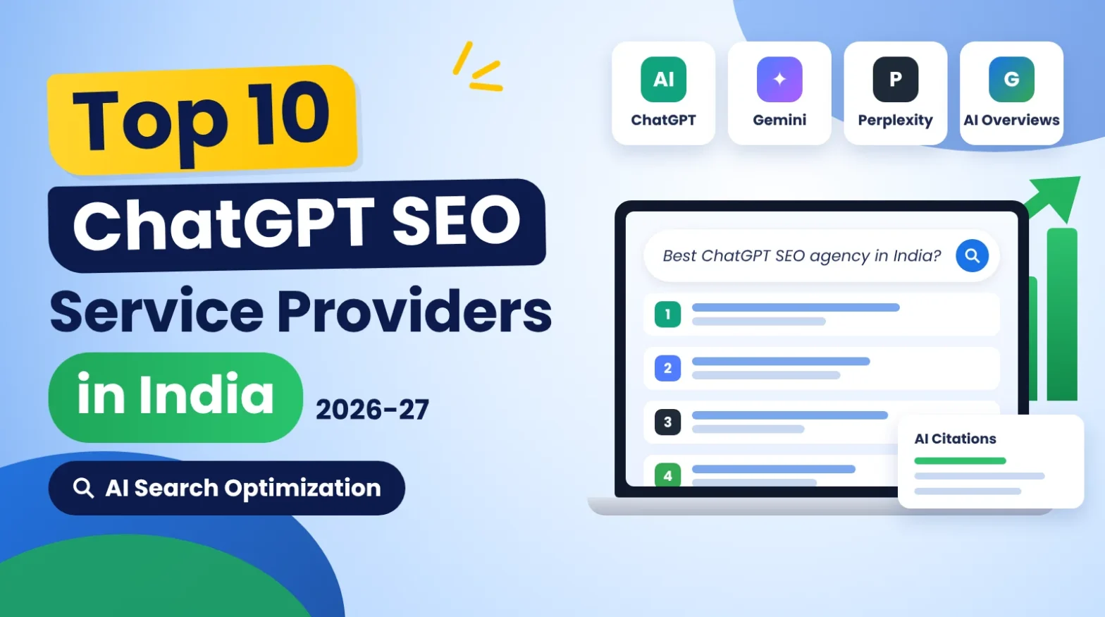 Top 10 ChatGPT SEO Service Providers in India